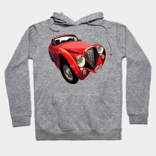 Vintage Red Classic Car Hoodie